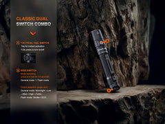 Fenix LD30R high-performance lightweight EDC flashlight with adjustable beam and compact design for everyday carry.