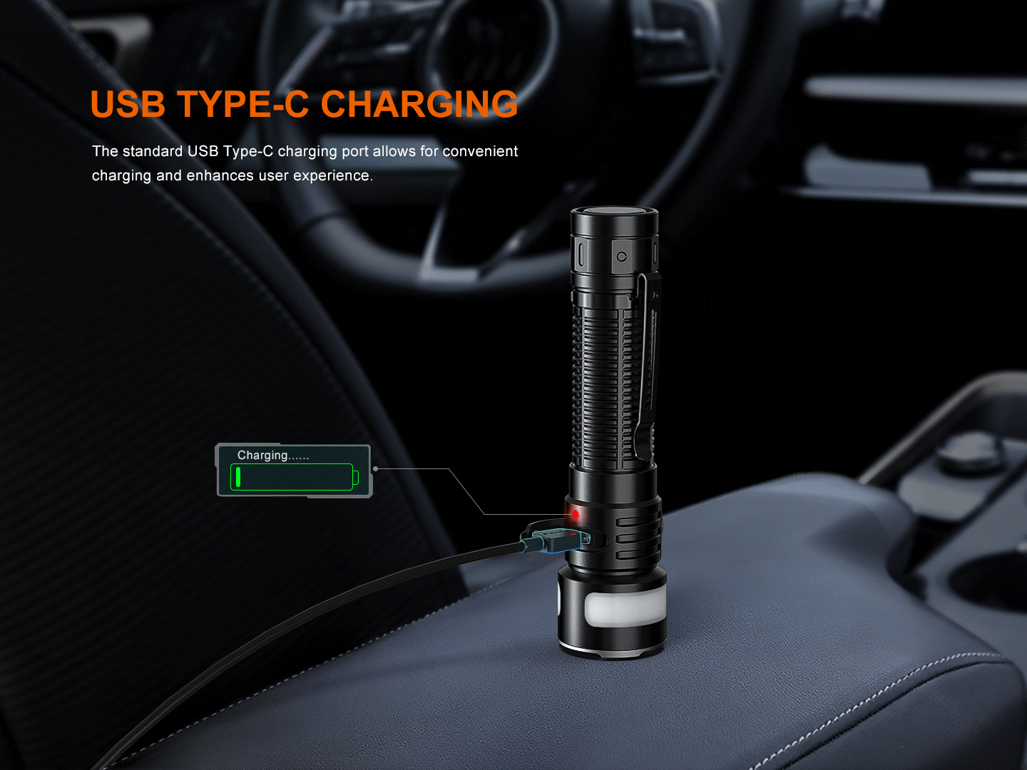 Fenix LD35R high-performance tactical EDC flashlight with multiple modes, compact design, and durable construction.