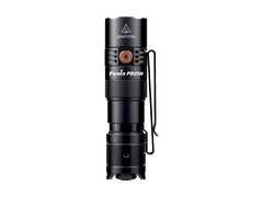 Fenix PD25R rechargeable LED EDC flashlight with black body, compact design, and adjustable focus.