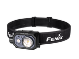 Fenix HL45R rechargeable headlamp with focusing and gesture-sensing features, shown with adjustable strap and bright LED light.