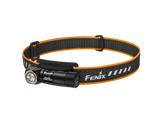 Fenix HM23 V2.0 lightweight detachable AA headlamp with adjustable strap and bright LED light, designed for outdoor activities.