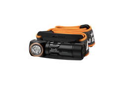 Fenix HM23 V2.0 lightweight detachable AA headlamp with adjustable strap and bright LED light for outdoor activities.