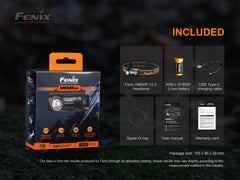 Fenix HM50R V2.0 LED headlamp with 700 lumens, adjustable head strap, and compact design for hands-free lighting.