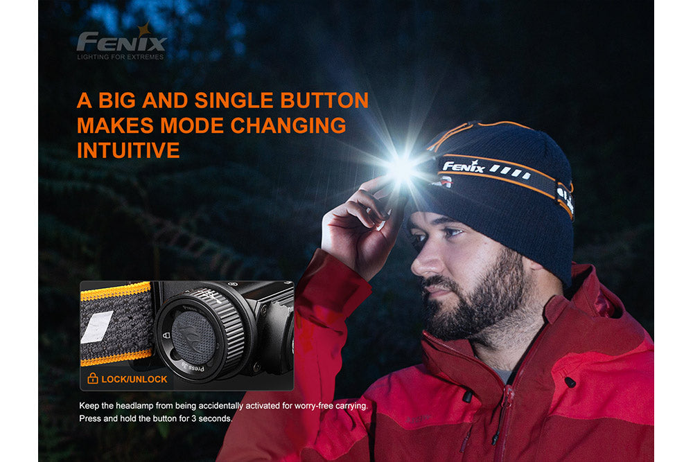 Fenix HM60R outdoor LED headlamp with 1200 lumens, adjustable strap, and durable design for outdoor activities