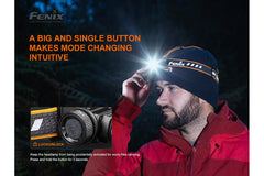 Fenix HM60R outdoor LED headlamp with 1200 lumens, adjustable strap, and durable design for outdoor activities