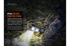 Fenix HM60R outdoor LED headlamp with 1200 lumens, adjustable head strap, and durable design for outdoor activities
