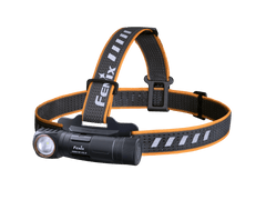 Fenix HM61R V2 rechargeable LED headlamp with 1600 lumens, adjustable strap, and compact design for outdoor activities.