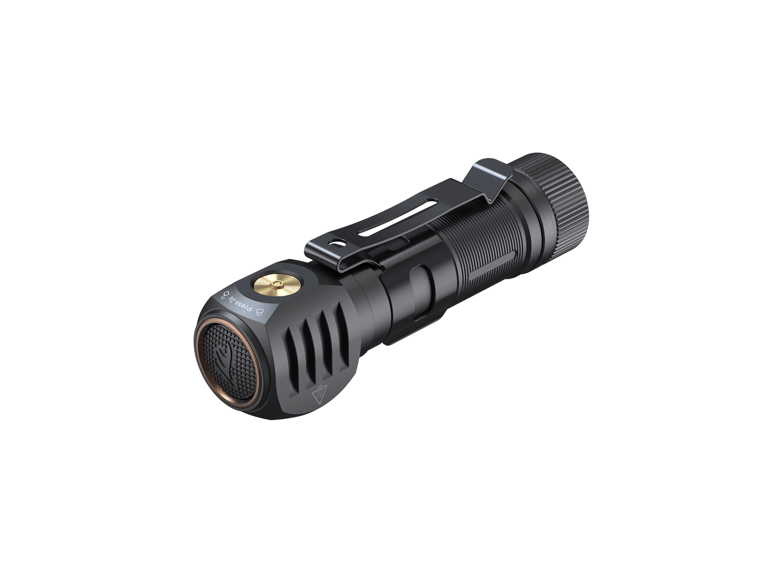 Fenix HM61R V2 rechargeable LED headlamp with 1600 lumens, adjustable strap, bright white light, and durable design.