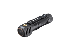 Fenix HM61R V2 rechargeable LED headlamp with 1600 lumens, adjustable strap, bright white light, and durable design.
