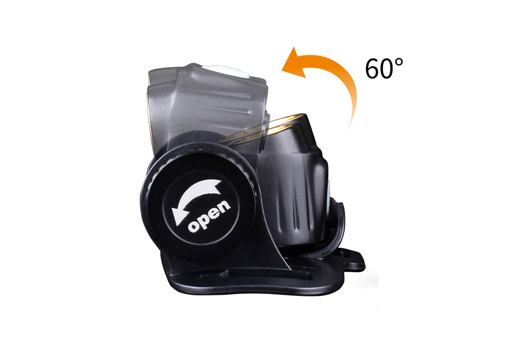 Fenix HM65R rechargeable LED headlamp with 1400 lumens, adjustable strap, and front light for outdoor activities