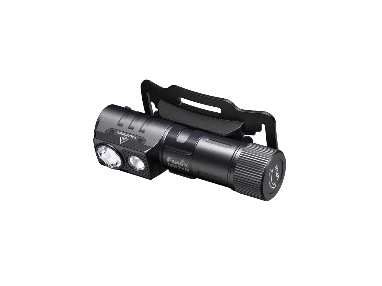Fenix HM71R rechargeable industrial LED headlamp with adjustable straps and bright illumination for outdoor or work use