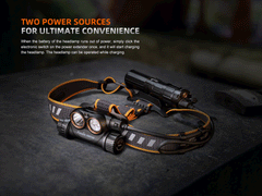 Fenix HM75R rechargeable industrial headlamp with 1600 lumens, adjustable straps, and bright LED light for hands-free illumination.