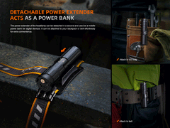 Fenix HM75R rechargeable industrial headlamp with 1600 lumens, adjustable head strap, and durable construction for outdoor use
