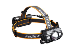 Fenix HP30R V2.0 LED headlamp with 3000 lumens, adjustable strap, and bright front light for outdoor activities.