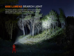 Fenix HP35R Search and Rescue Headlamp with adjustable strap, bright LED light, and durable design for outdoor and rescue use
