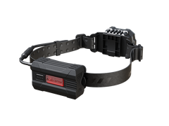 Fenix HP35R Search and Rescue Headlamp showing adjustable straps, bright LED light, and compact design for outdoor use