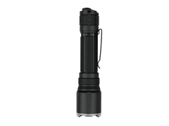 Black Fenix TK21R tactical duty flashlight with adjustable beam and durable design, suitable for outdoor and professional use