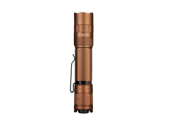 Fenix PD32R rechargeable tactical LED flashlight with silent switch, black body, compact design, and powerful illumination.