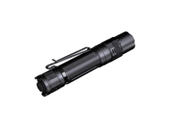Fenix PD36R V2 compact rechargeable tactical flashlight with 1700 lumens, black body, and adjustable focus.