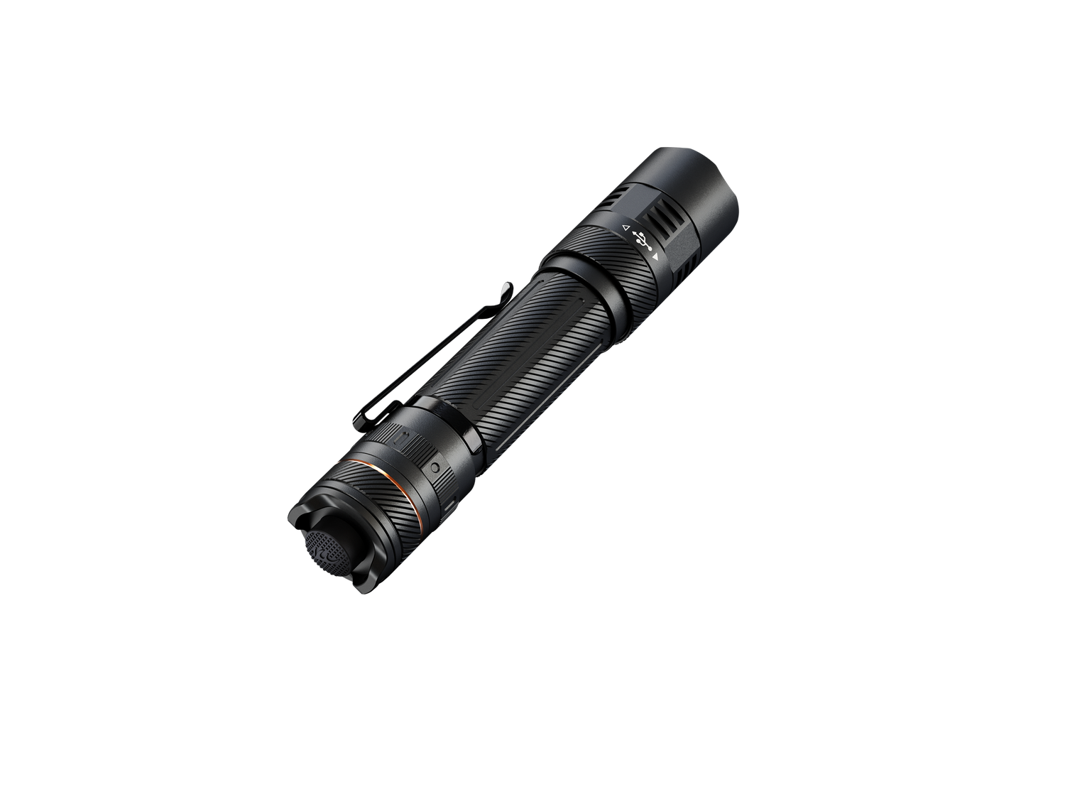 Fenix PD45R ACE tactical flashlight with multi-mode LED, black body, and adjustable focus for outdoor and tactical use
