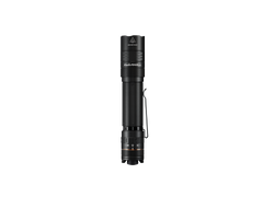 Fenix PD45R ACE tactical flashlight with adjustable beam, black body, and textured grip for outdoor and tactical use.