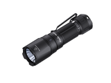 Fenix TK05R compact tactical EDC flashlight with black aluminum body, LED bulb, and textured grip for outdoor or tactical use