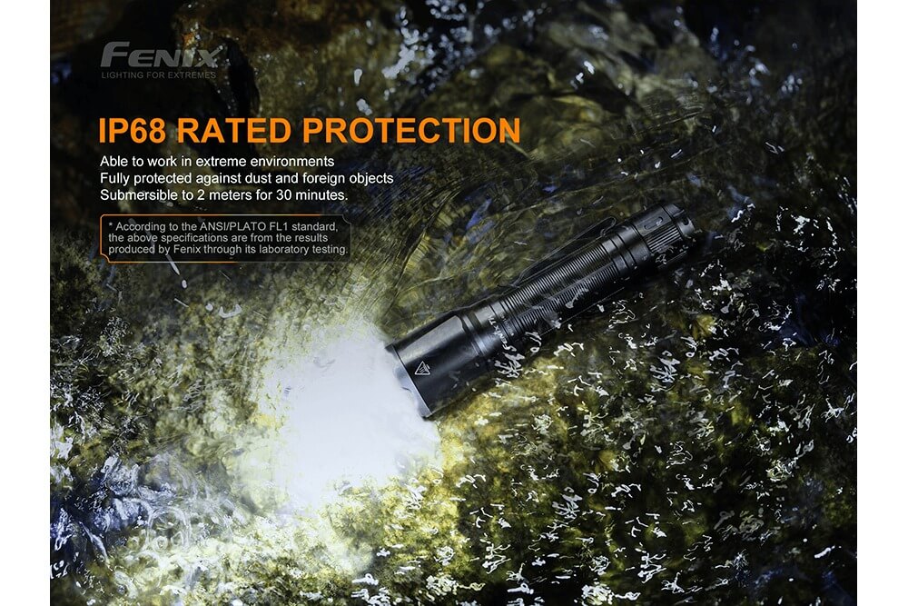 Fenix TK16 V2.0 tactical flashlight with 3100 lumens, compact design, and rugged build for outdoor and tactical use.