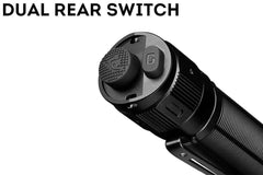 Fenix TK16 V2.0 tactical flashlight emitting bright 3100 lumens, compact design with adjustable beam and durable build.