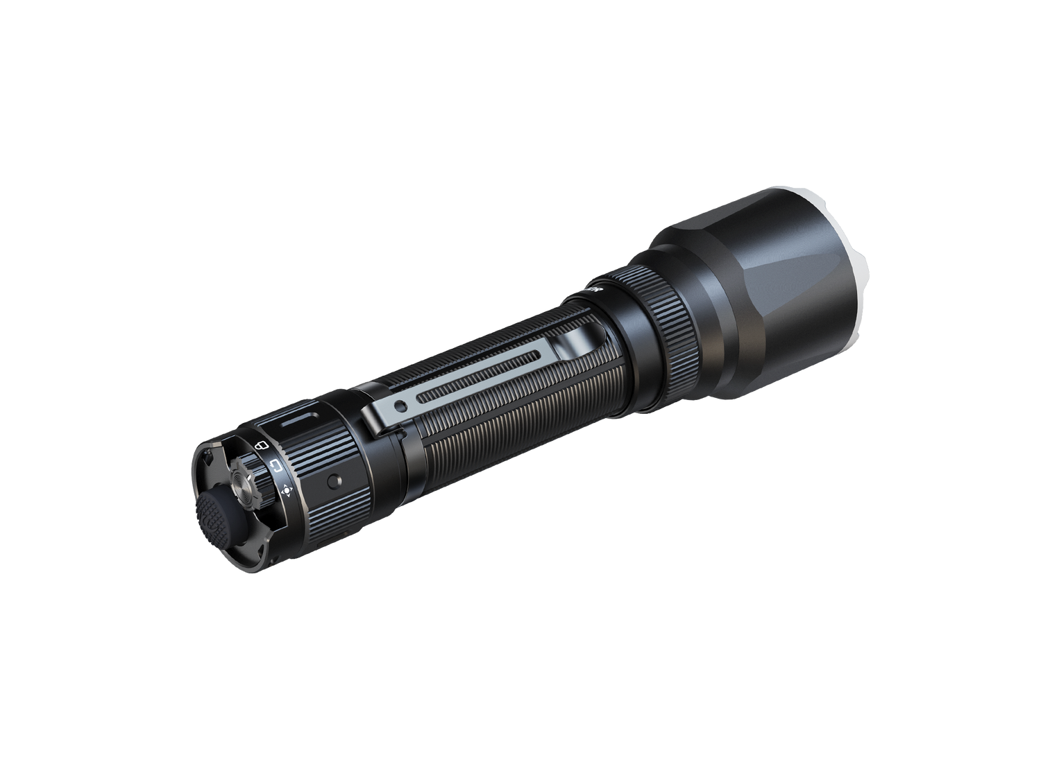 Fenix TK22R rechargeable tactical duty flashlight with high brightness LED and rugged design, suitable for outdoor and tactical use.