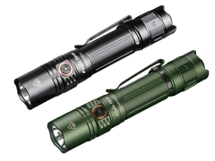 Tropic green Fenix PD35 V3.0 tactical flashlight with 1700 lumens, compact design, and textured grip for everyday carry.