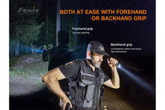 Fenix PD35 V3.0 tactical flashlight in tropic green with 1700 lumens, compact design for everyday carry.