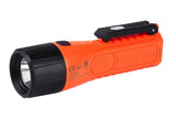 Fenix WF11E intrinsically safe work flashlight with durable body and LED light, designed for hazardous environments.