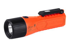 Fenix WF11E intrinsically safe work flashlight with durable body and LED light, designed for hazardous environments.