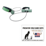 Predator Wild Game Cuffs by Game Cuffs, LLC featuring durable leather cuffs with predator-themed design for wild game enthusiasts.