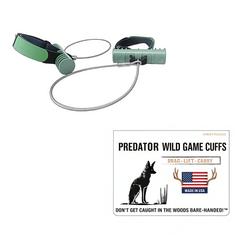 Predator Wild Game Cuffs by Game Cuffs, LLC featuring durable leather cuffs with predator-themed design for wild game enthusiasts.