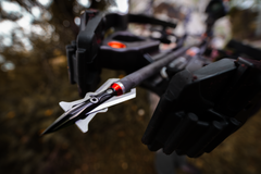 Crossbow Titanium 100 by Speed Broadheads, featuring a sleek titanium design and sharp broadheads for high-precision shooting.