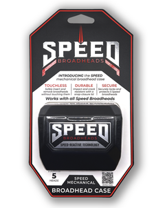 Speed Broadheads Speed Broadhead Case for safe storage of broadheads and archery accessories.