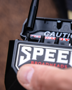Speed Broadheads Speed Broadhead Case for storing and organizing broadheads, made of durable material with secure closure.