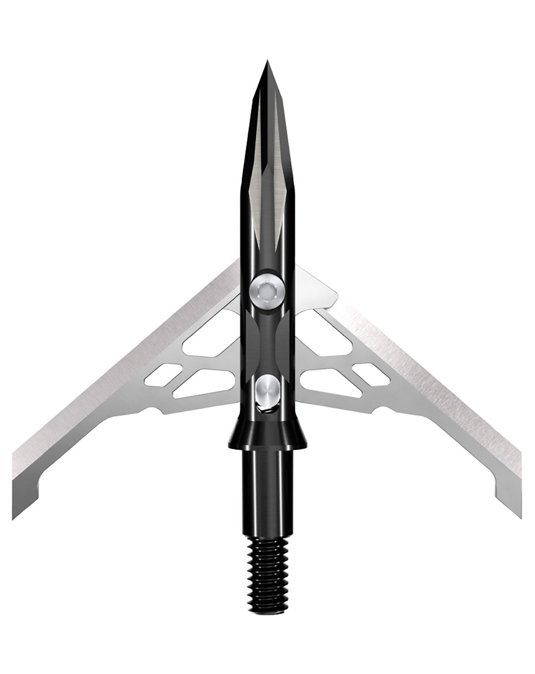 Speed Broadheads Titanium 100 arrow broadhead with durable titanium blades and sleek black finish for precision hunting.