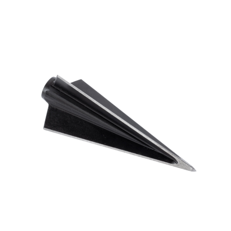 Vantage Point Archery 3-Blade Glue-On broadhead for hunting and archery, featuring sharp blades and durable construction