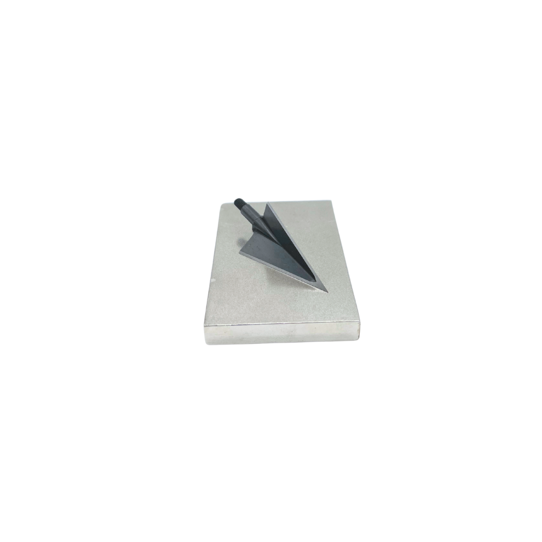 Vantage Point Archery double-sided diamond sharpening stone with coarse and fine grit for precise arrow and bow maintenance.