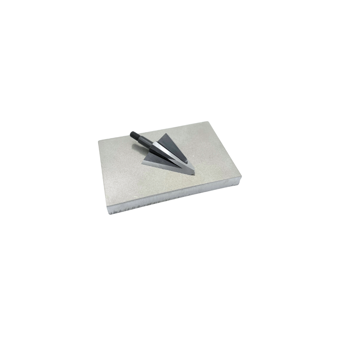 Vantage Point Archery double-sided diamond sharpening stone with coarse and fine grit for archery equipment maintenance.