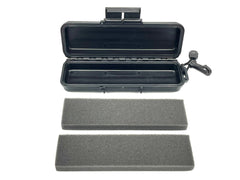 Vantage Point Archery VPA x SKB watertight broadhead case in black, durable storage for archery broadheads and accessories.