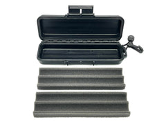 Vantage Point Archery VPA x SKB watertight broadhead case in black, durable storage for archery broadheads and accessories.