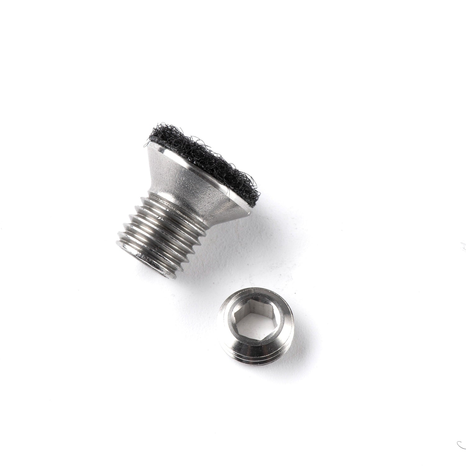 Vantage Point Archery hard stop with lock screw for bow riser, featuring durable metal construction and secure locking mechanism.