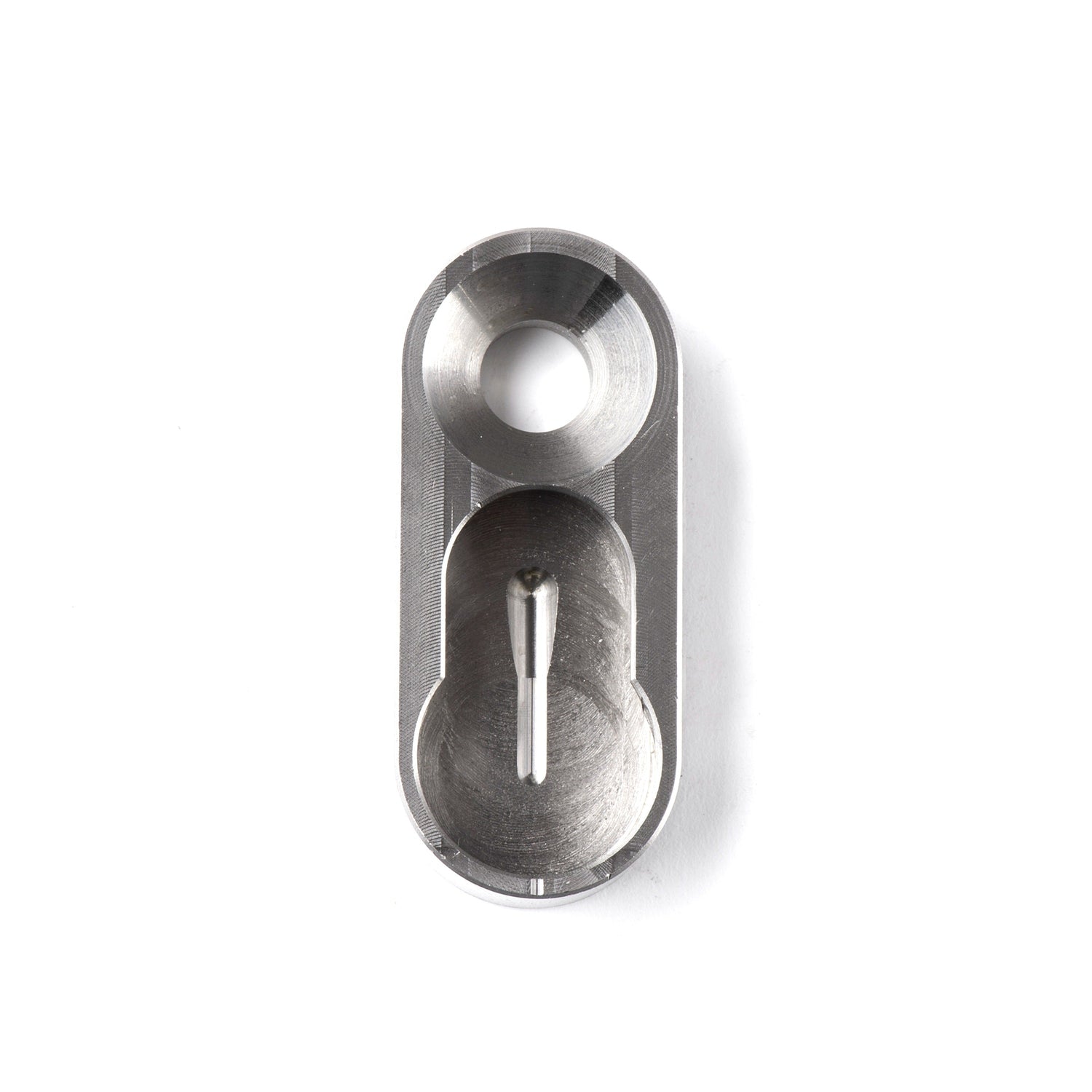 Vantage Point Archery ILF Insert for bow risers, shown in black with metal construction, designed for secure arrow attachment.