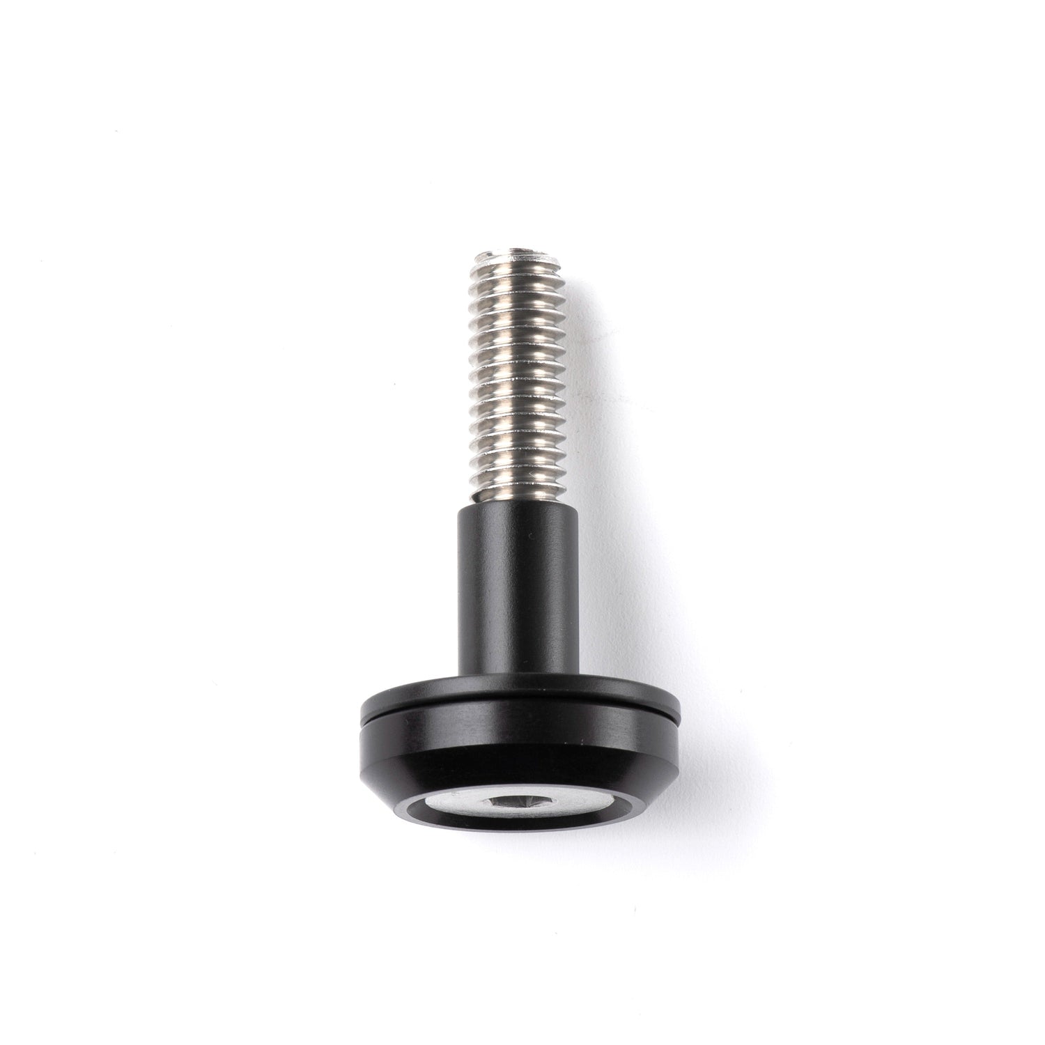 Vantage Point Archery limb bolt for securing bow limbs, shown in a close-up image with metal construction and threading.