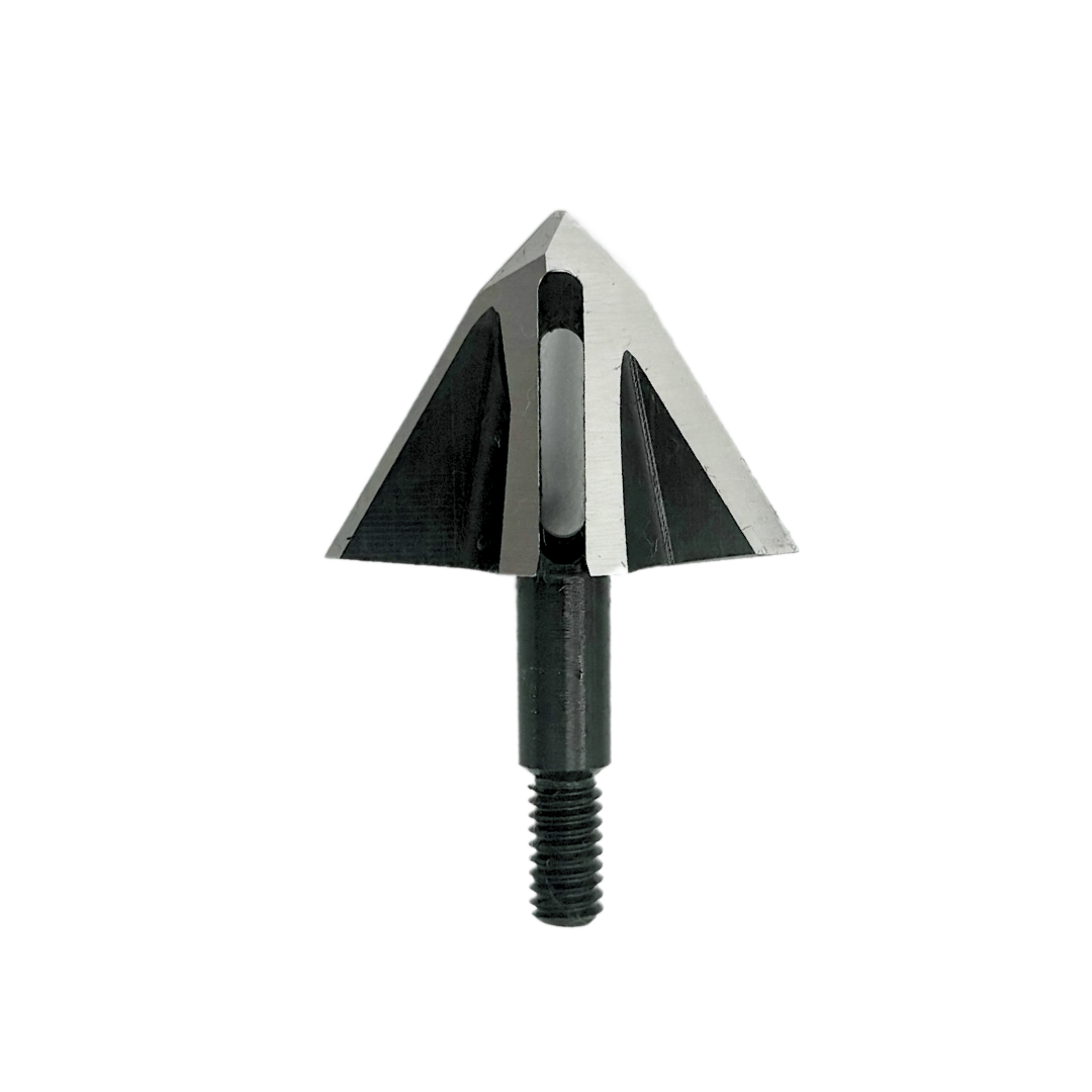 Vantage Point Archery VPA Omega Broadhead, 100 grain, all-purpose arrowhead with left bevel and no bleeders, designed for hunting.