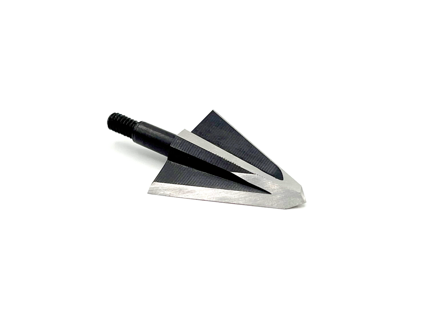 Vantage Point Archery VPA Omega Broadhead with left bevel, 100 grain, no bleeders, designed for hunting and archery accuracy.