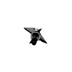 Vantage Point Archery VPA Omega Broadhead, 100 grain, all-purpose arrowhead with left bevel and no bleeders, designed for hunting.